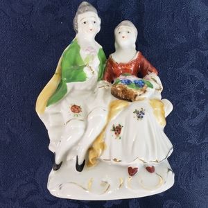 Made in Occupied Japan Stamped VTG Victorian Colonial Courting Figurine 5"